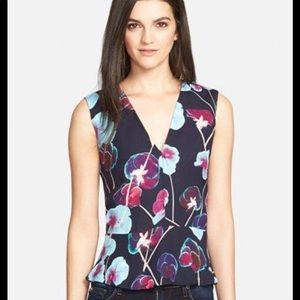 1. State Sleeveless Peplum Top Size Small